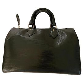 Bolso Louis Vuitton Speedy 30 cuero Epi negro Negro