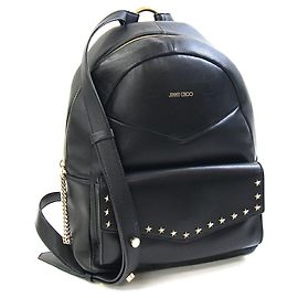 Jimmy Choo Cassie Star Studded Rucksack Schwarz