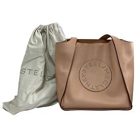 Stella Mc Cartney Stella McCartney Circle Logo Handbag in Pink Beige Beige