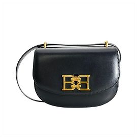 Bolsa de ombro e tiracolo em couro Bally Preto