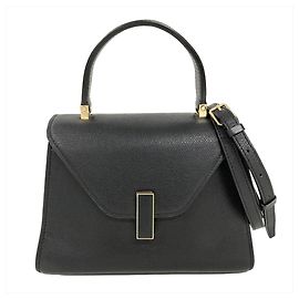 Valextra Mini Iside Shoulder Bag Black