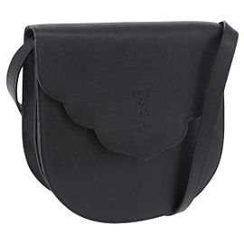 Autre Marque SAINT LAURENT Shoulder Bag Leather Black Gold Altro