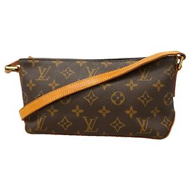 Louis Vuitton Monogram Trotteur Shoulder Bag Brown