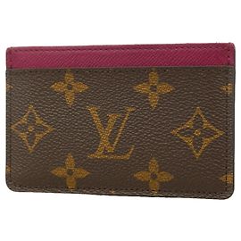 Louis Vuitton Fuchsia Monogram Card Case Fuschia
