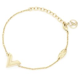 Pulseira Essential V Charm Louis Vuitton Dourado