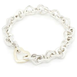 Autre Marque Pulsera de eslabones de corazón Tiffany & Co. Otro