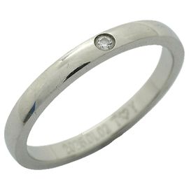 Cartier Classic Band Ring in Platin mit Diamant Andere