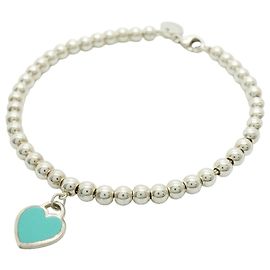 Autre Marque Tiffany & Co. Return to Heart Charm Bracelet Blue