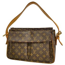 Borsa a tracolla Louis Vuitton Monogram Vivacite GM Marrone
