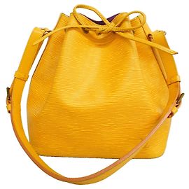 Bolsa de Ombro Louis Vuitton Epi Petit Noé Amarelo