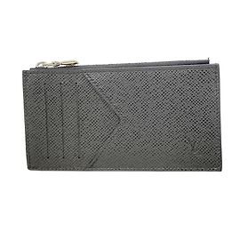Tarjetero monedero Louis Vuitton Taiga Gris