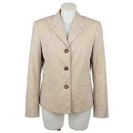 Loro Piana Beige Wool Blazer Jacket Beige