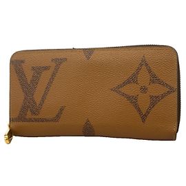 Carteira Zippy Monogram Giant Reverse Louis Vuitton Marrom