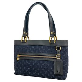 Louis Vuitton Monogram Mini Lucille PM Handtasche Blau