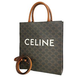 Céline Sac Cabas Vertical Celine Triomphe Marron