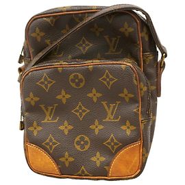 Sac à épaule Louis Vuitton Monogram Amazon Marron