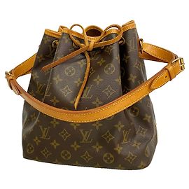 Sac à épaule Louis Vuitton Monogram Petit Noé Marron