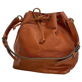 Borsa a tracolla Louis Vuitton Epi Petit Noé Marrone