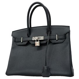 Hermès Borsa Hermes Birkin 30 in Blue Nuit Blu