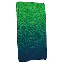 Louis Vuitton Brazza Limited Edition Illusion Monogram Taurillon Leather Verde