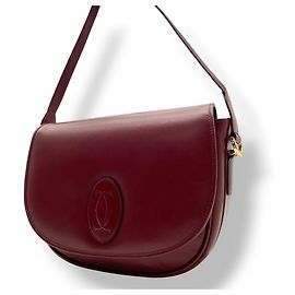 Borsa a tracolla Cartier Must Line Bordò