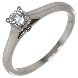 Cartier Platinum Solitaire Diamond Band Ring Other