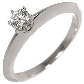 Autre Marque Tiffany & Co. Platin-Solitärring mit Diamant Andere