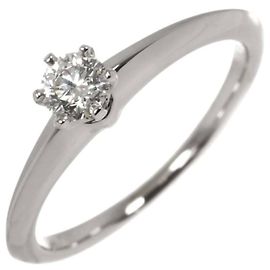 Autre Marque Tiffany & Co. Platin-Solitärring mit Diamant Andere