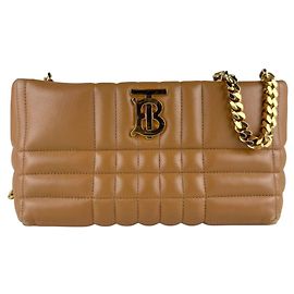 Bolso de hombro Burberry de piel camel Camello