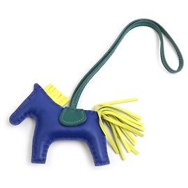 Hermès Hermes Rodeo PM Handbag Charm Green Yellow Navy blue