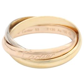 Cartier Trinity Ring in 18K Gold Silber Golden