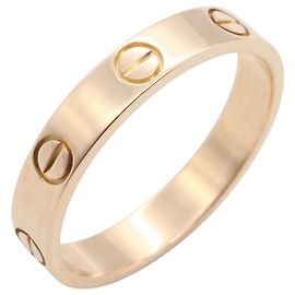 Anillo Mini Love Cartier en oro rosa 18K Dorado