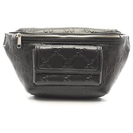 Borsetta da vita Gucci GG goffrata Nero