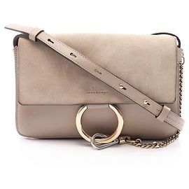 Borsa a tracolla Chloé Faye Beige