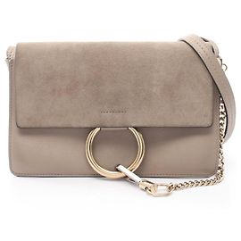Borsa a tracolla Chloé Faye Beige