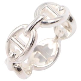Hermès Anillo banda Hermes Enchainée PM en Plata 925 Plata