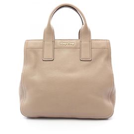 Miu Miu Vitello Caribe Handtasche Beige