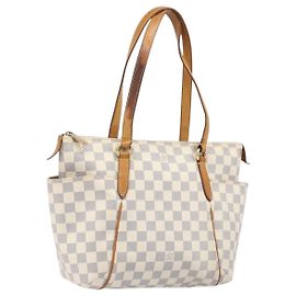 Saco Tote LOUIS VUITTON Damier Azur Totally PM N41280 LV Auth 204311 Outro