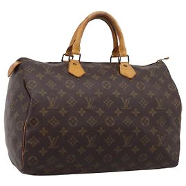 Sac à main LOUIS VUITTON Monogram Speedy 35 M41524 LV Auth 205090 Monogramme