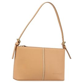 Bolsa de Ombro BURBERRY em Couro Bege e Dourado Auth 203612A Bege Dourado