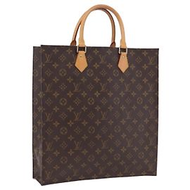 LOUIS VUITTON Monogram Sac Plat Hand Bag M51140 LV Auth BA15315V Monograma