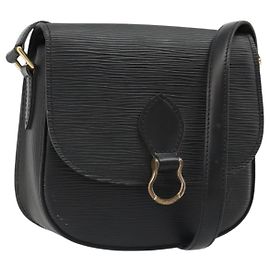 Bolso de hombro LOUIS VUITTON Epi Saint Cloud PM Negro M52212 LV Auth 185722 Negro