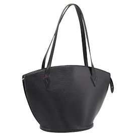 Borsa a tracolla Shopping LOUIS VUITTON Epi Saint Jacques Nero M52262 Auth BA15516 Nero