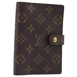 LOUIS VUITTON Monogram Agenda PM Day Planner Cover R20005 LV Auth BA15498 Monograma