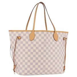 Sac cabas LOUIS VUITTON Damier Azur Neverfull MM N41605 LV Auth 204040A Autre
