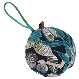 Hermès HERMES Petit Ash Bag Charm Silk Blue Auth 203689M Azul