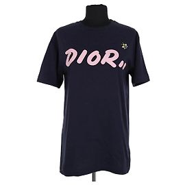 Autre Marque Camiseta de algodón azul KAWS Dior Azul