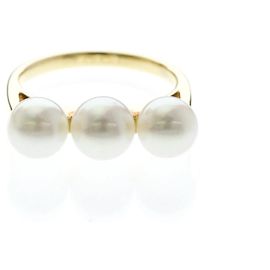 Bague Balance Era Pearl Band Tasaki Doré