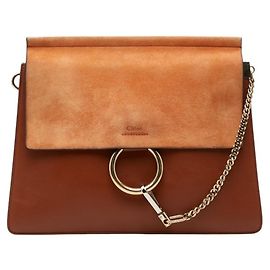 Sac pochette Chloé Faye Medium Marron