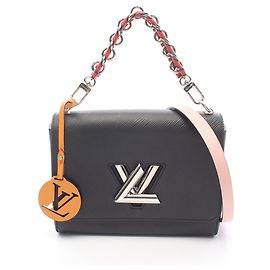 Bolso 2-Way Louis Vuitton Twist MM Epi Noir Negro